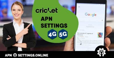 cricket apn settings internet