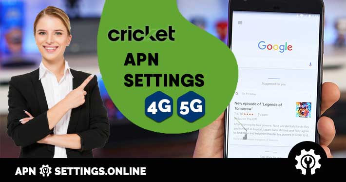 cricket apn settings internet