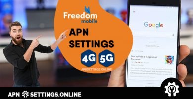 freedom mobile apn settings